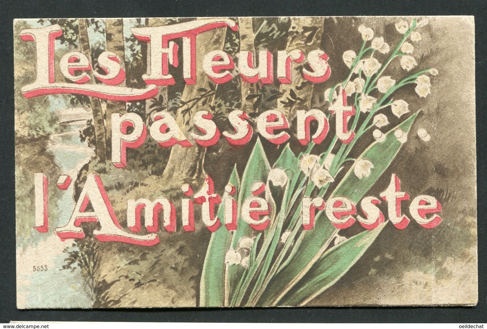 12092 CPA  Bonne Fête : Muguet : Les Fleurs Passent L'Amitié Reste - Sonstige & Ohne Zuordnung