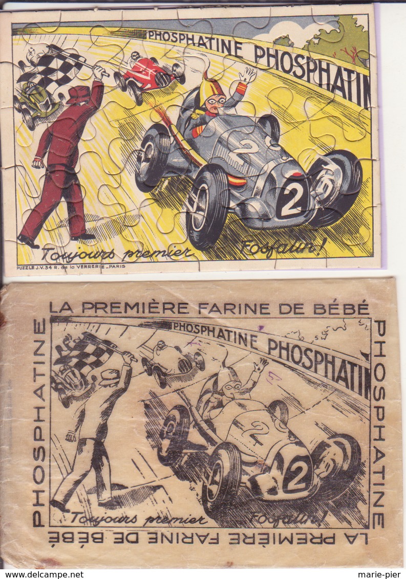 Puzzle Phosphatine. Illustration R De La Verrière - Publicités