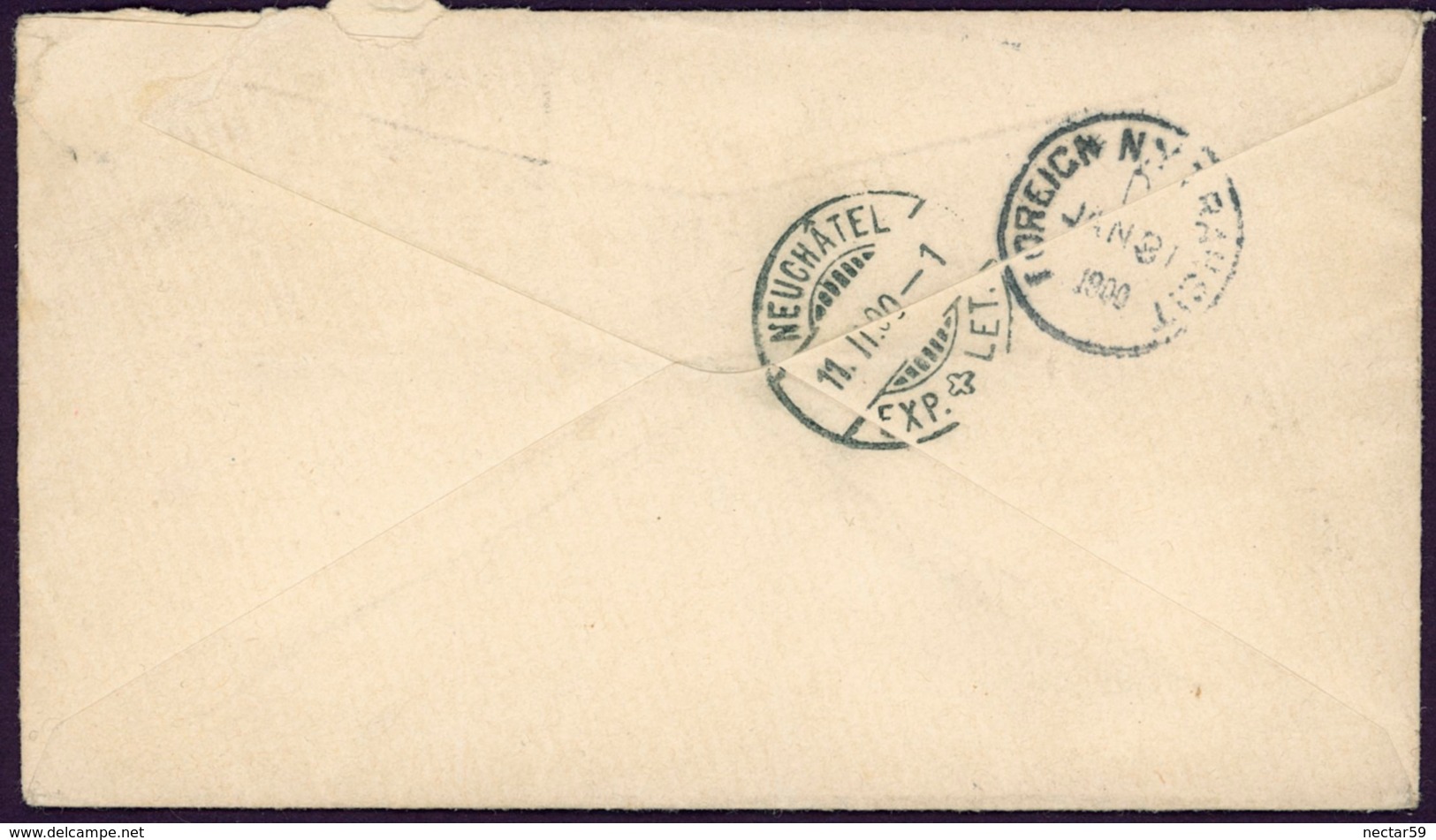 HAWAII KAHULUI 1900 COVER To Switzerland Neuchatel By New-York Scott 80, 81, 82 - 1899 - Hawaii