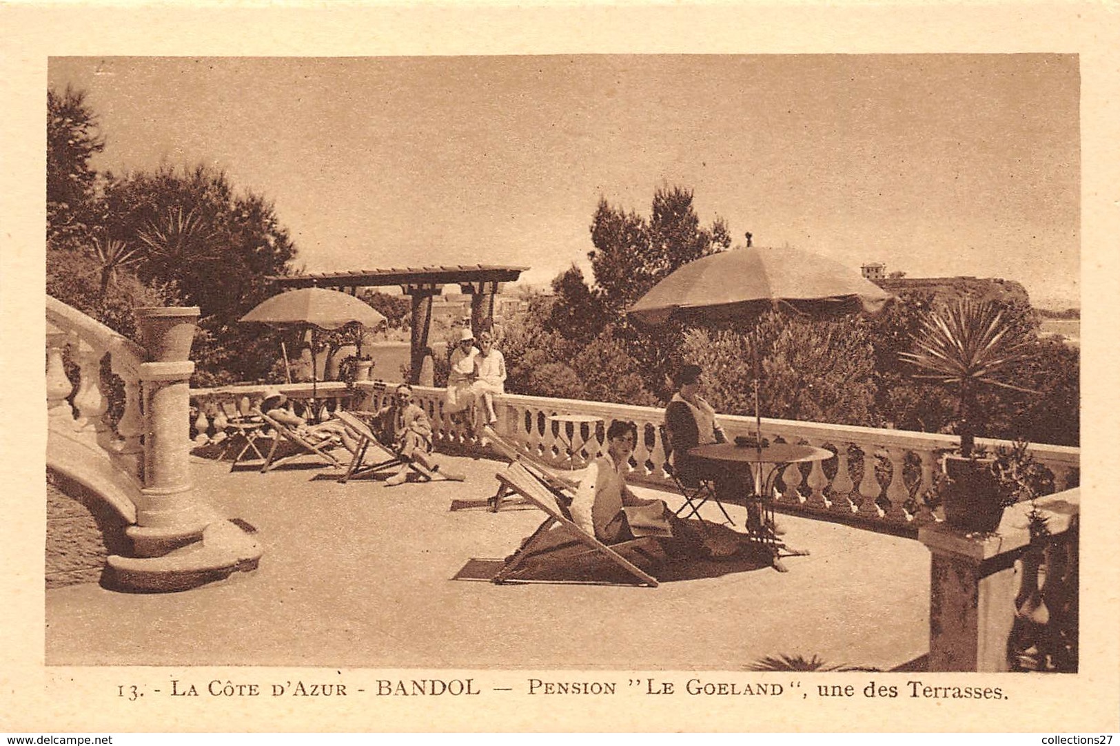 83-BANDOL- PENSION " LE GOELAND" LOT DE 10 CARTES