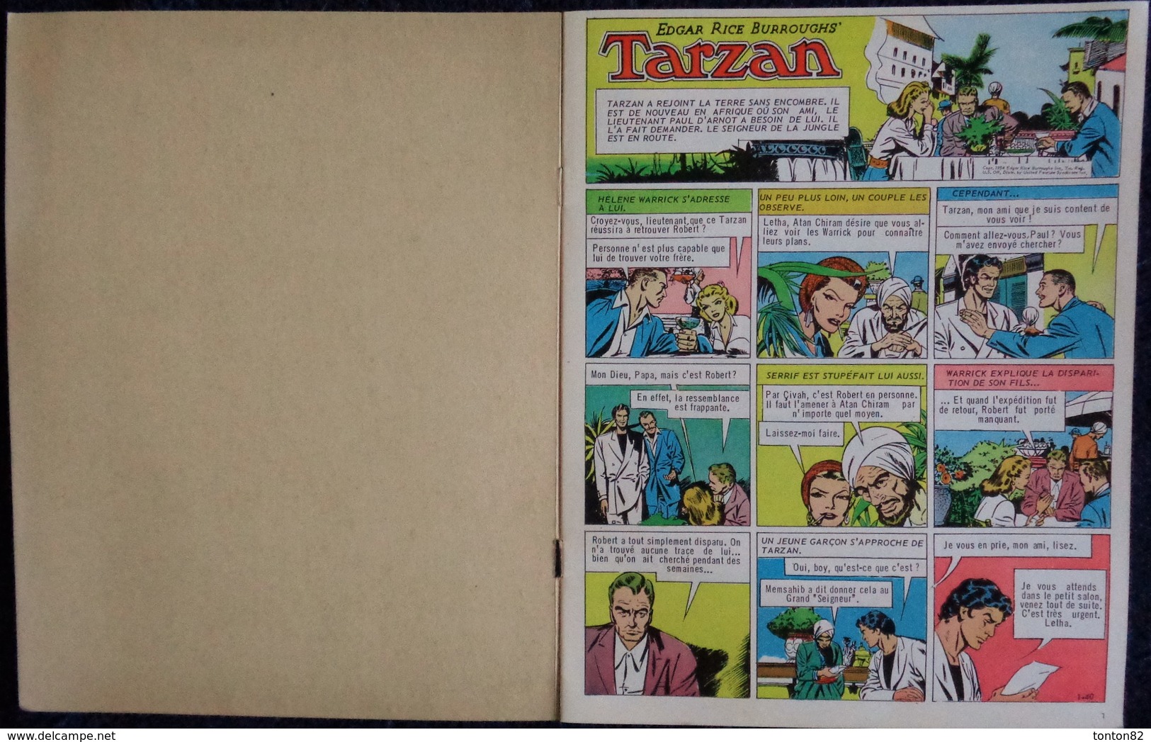 TARZAN - N° 40 - Éditions Mondiales - Del DUCA - ( 1969 ) . - Tarzan