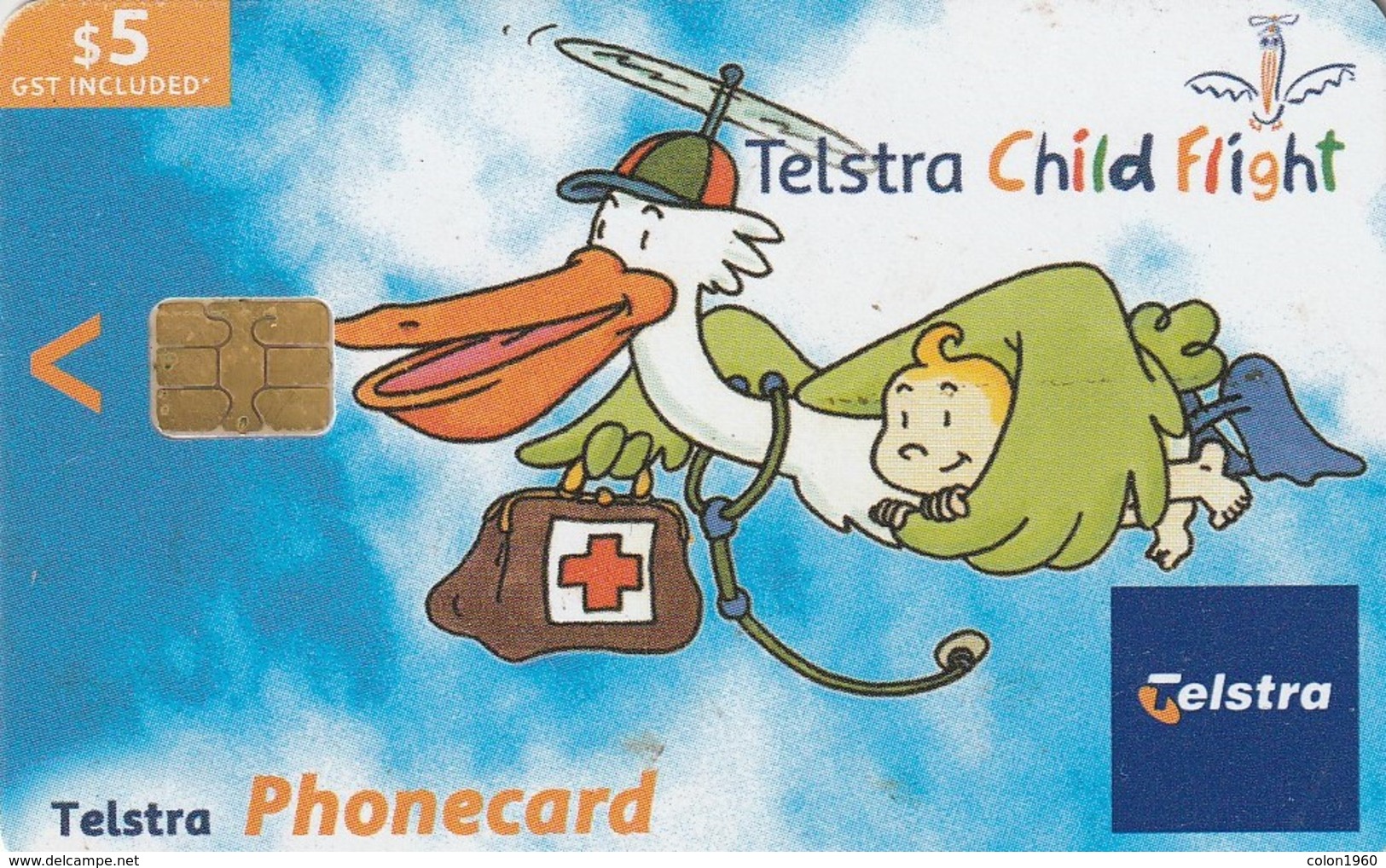 TARJETA TELEFONICA DE AUSTRALIA, Telstra Child Flight (Exp. Jun'05) AUS-C-N02011-3. (046) - Australia