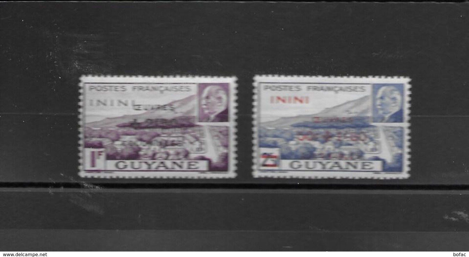 57 58  *  Y & T  Maréchal Pétain  « Œuvres Coloniales »  *Inini*  54/59 - Neufs