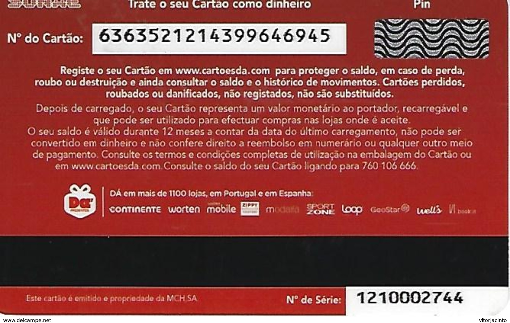 PORTUGAL - SONAE Gift Card "Continente - Present On Holidays" - Cartes Cadeaux