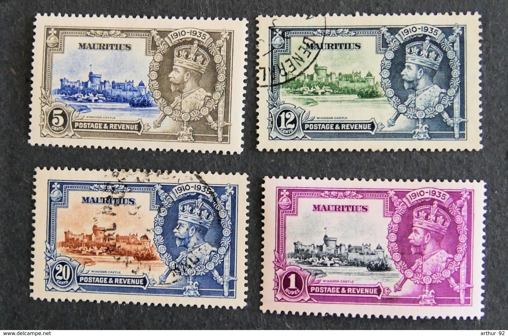 ILE MAURICE - MAURITIUS - 1935 - YT 194 à 197  -jubile Georges V - Mauritius (1968-...)