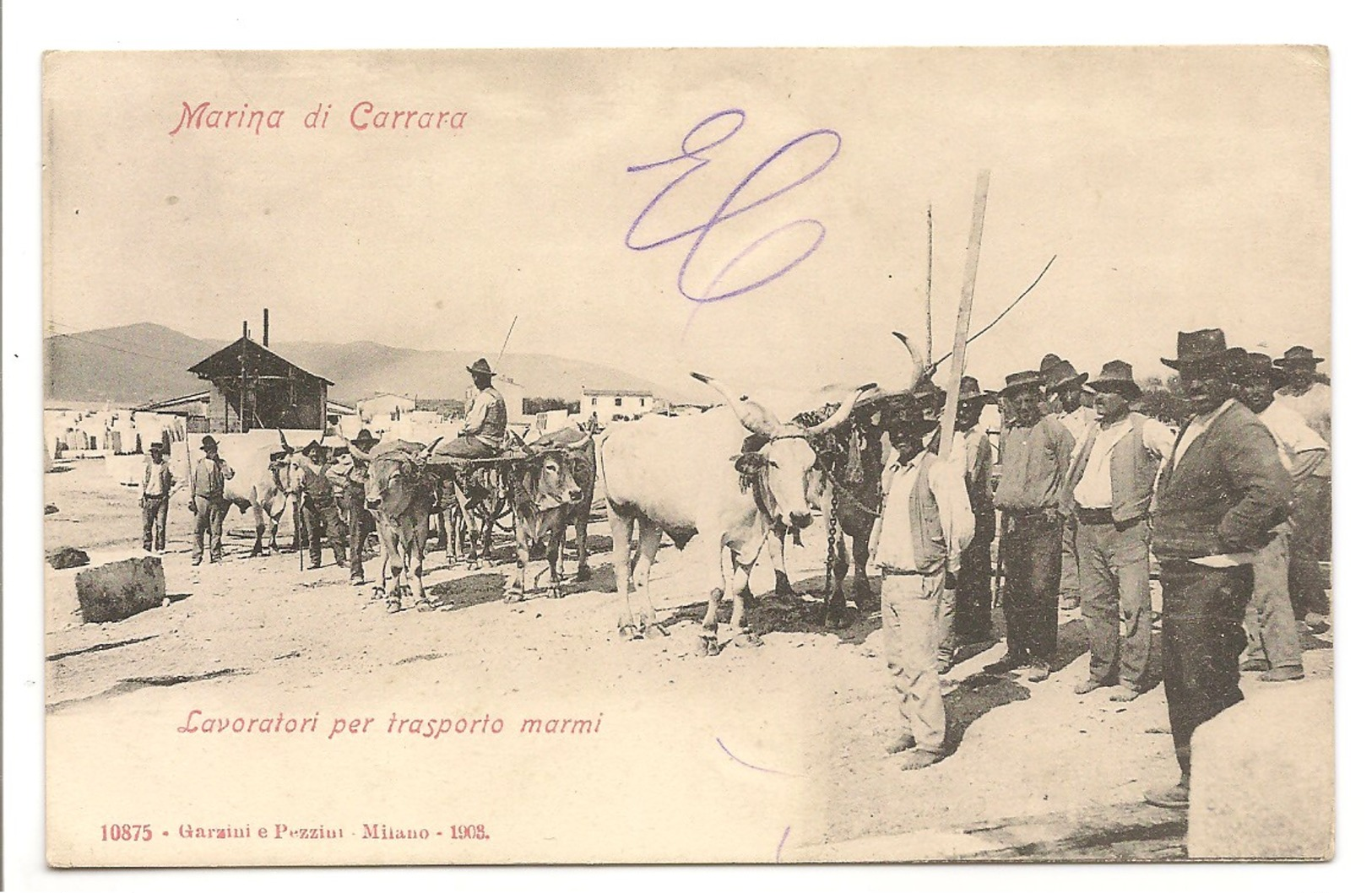 MARINA DI CARRARA - LAVORATORI PER TRASPORTO MARMI - Carrara