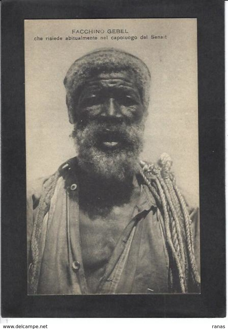 CPA Erythrée Afrique Colonie Italienne Italie Type Ethnic ERITREA Non Circulé - Eritrea