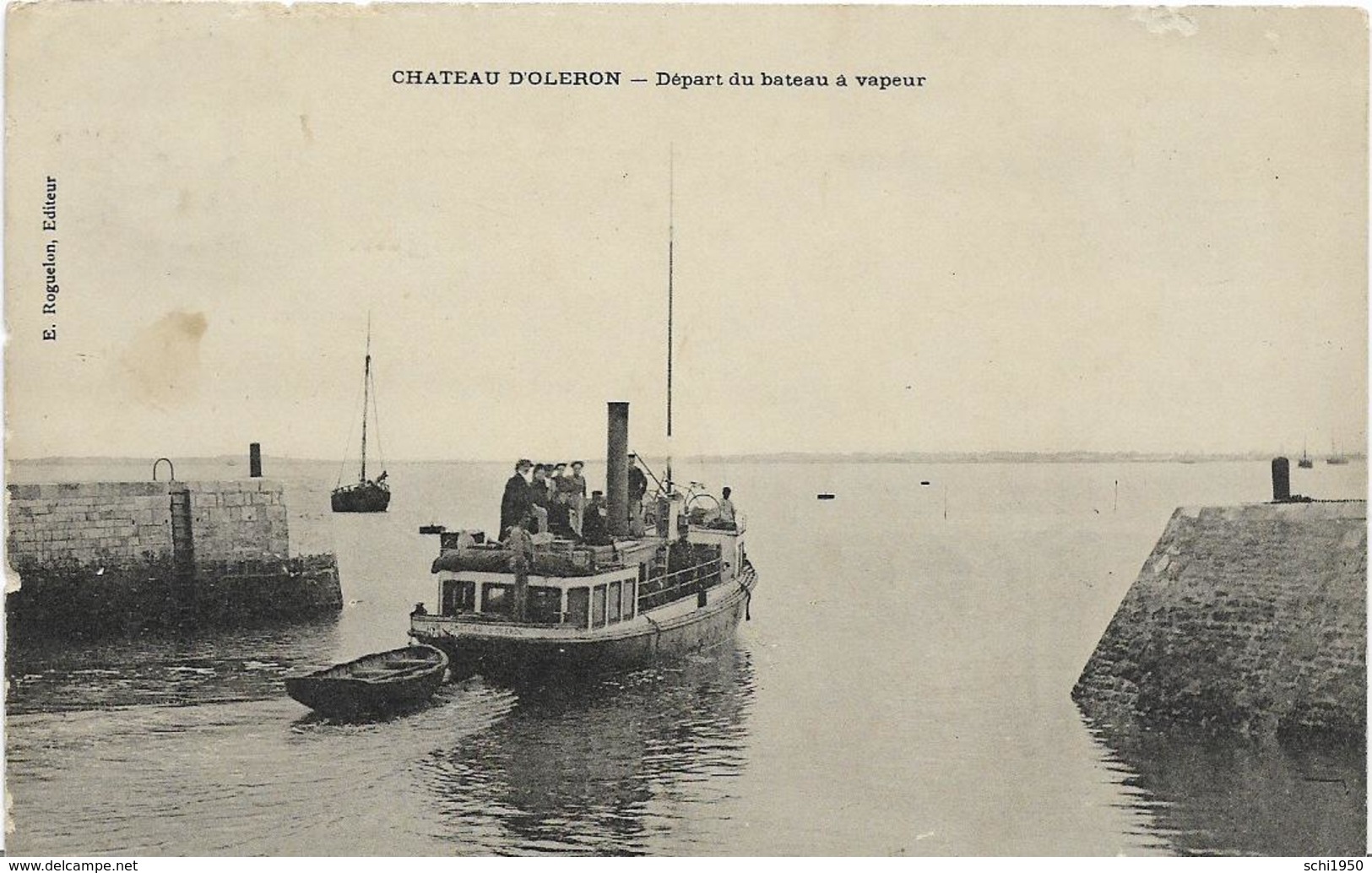 ~  JP  ~  17  ~   CHATEAU D  '  OLERON   ~  Départ Du Bateau A Vapeur  ~ - Ile D'Oléron