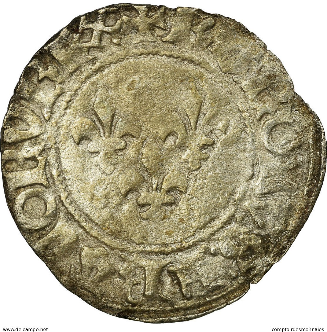 Monnaie, France, Charles VI, Double Tournois, Atelier Incertain, TB+, Billon - 1380-1422 Karl VI. Der Vielgeliebte