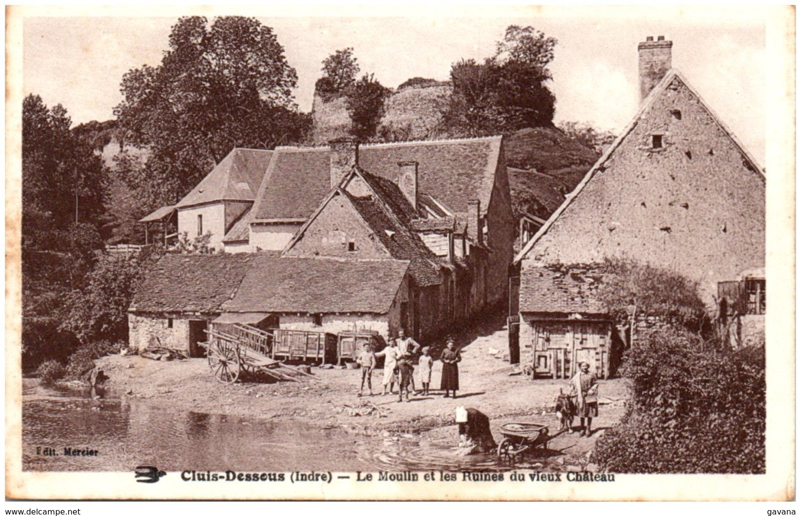 36 CLUIS-DESSOUS - Le Moulin Et Les Ruines Du Vieux Chateau - Autres & Non Classés