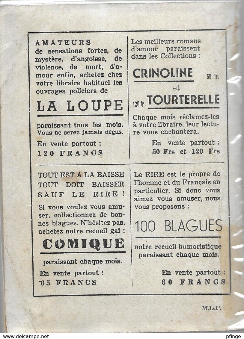 Le Mort De L'impasse Par Joseph-Louis Sanciaume - Le Glaive N°100 - Jacquier, Ed.