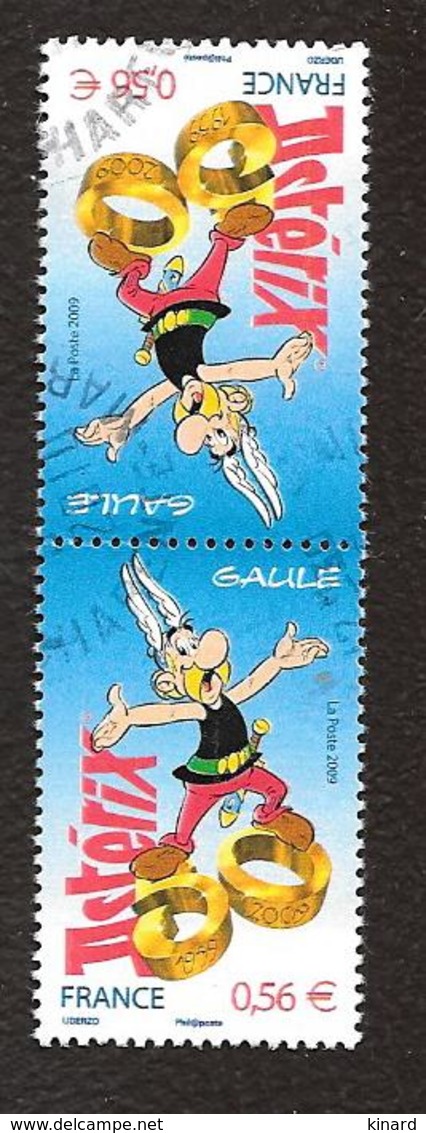 TIMBRES  OBLITERATIONS RONDES..ASTERIX ..TETE BECHE...2009.. N° 4425AP...TBE SCAN - Oblitérés