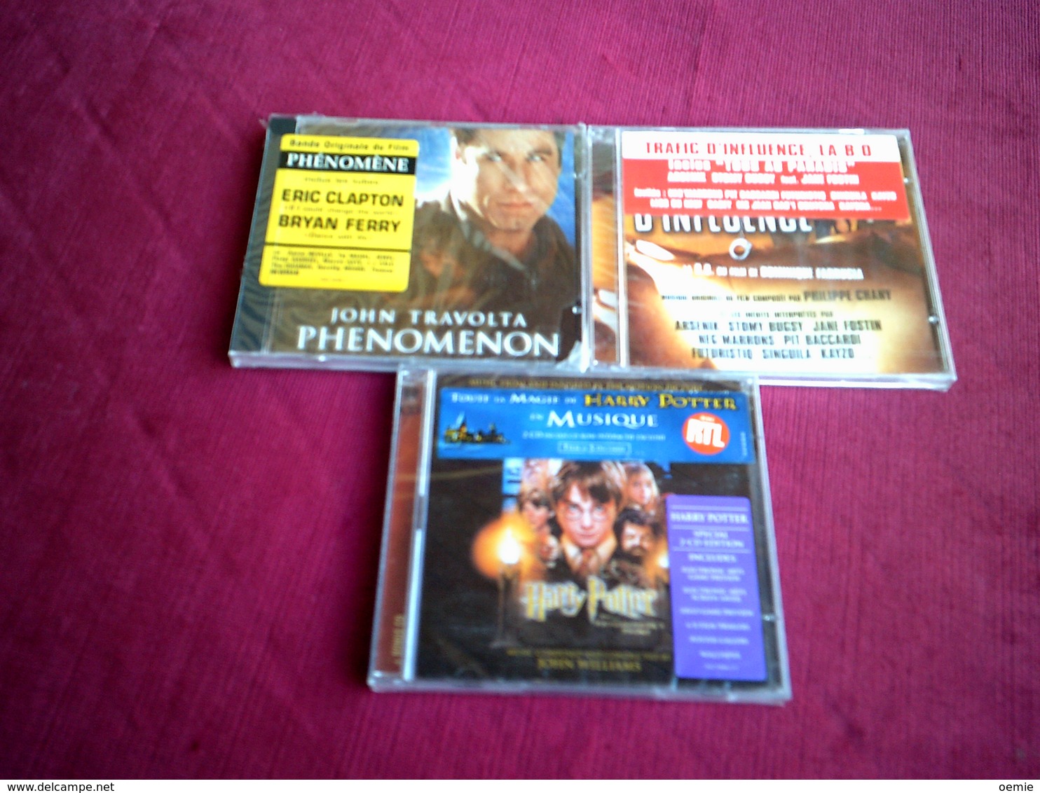 COLLECTION DE 3 CD ALBUM  DE MUSIQUE  DE  FILMS ° TRAFIC D'INFLUENCE + HARRY POTTER DOUBLE DE CD + PHENOMENE - Volledige Verzamelingen