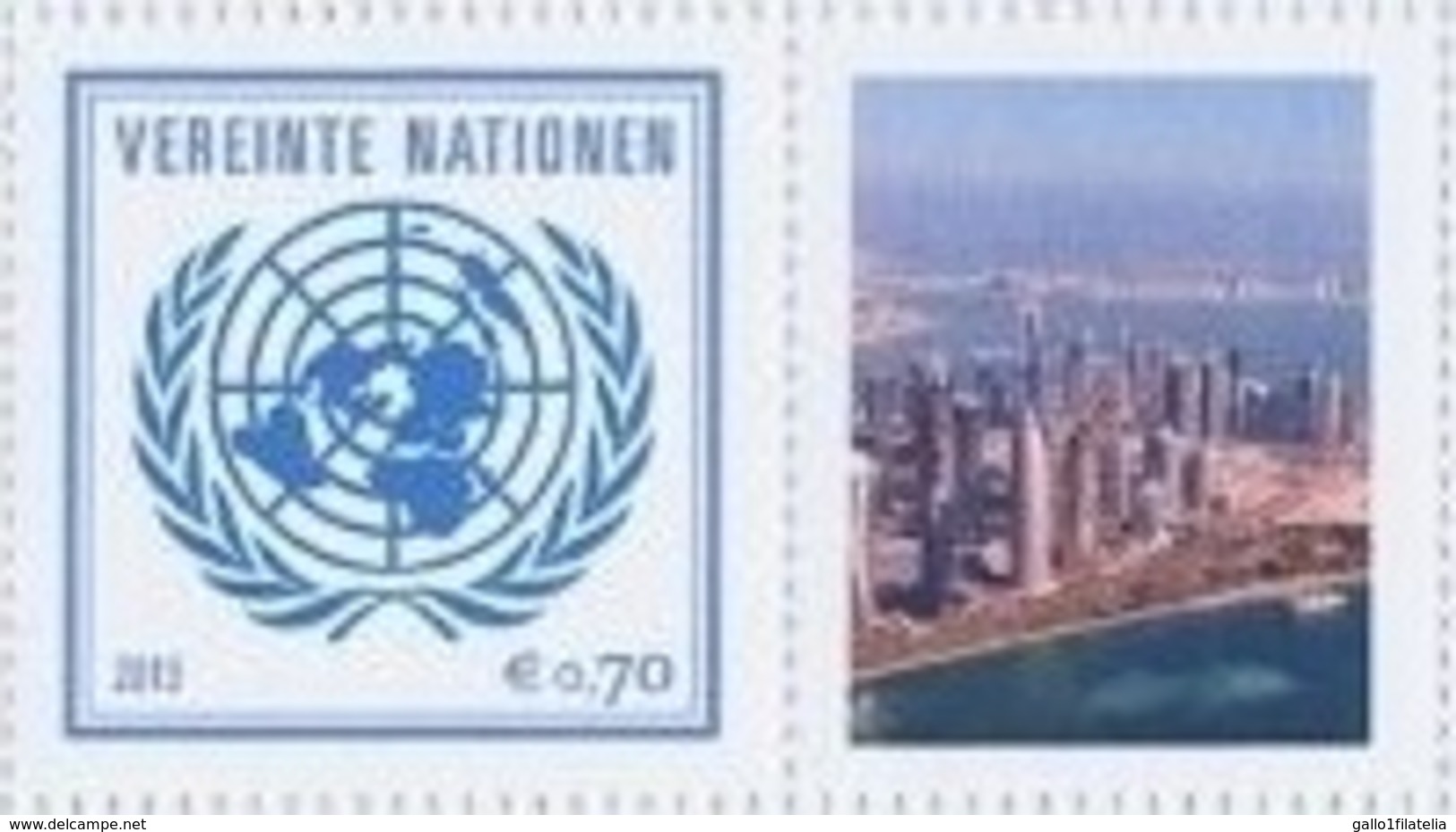 2013 - O.N.U. / UNITED NATIONS - VIENNA / WIEN - FRANCOBOLLI DA FOGLIO DI FRANCOBOLLI PERSONALIZZATI - DOHA 2015. MNH - Nuovi