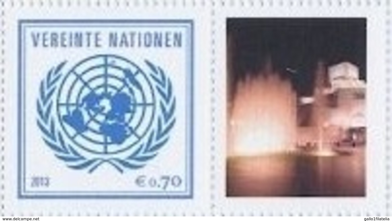 2013 - O.N.U. / UNITED NATIONS - VIENNA / WIEN - FRANCOBOLLI DA FOGLIO DI FRANCOBOLLI PERSONALIZZATI - DOHA 2015. MNH - Neufs