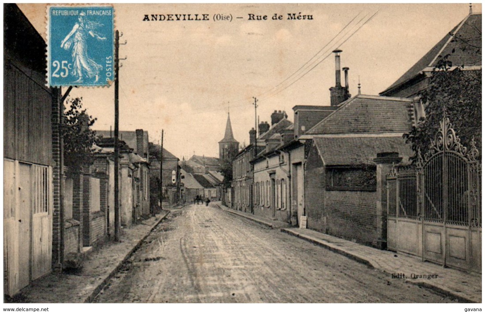 60 ANDEVILLE - Rue De Méru - Autres & Non Classés