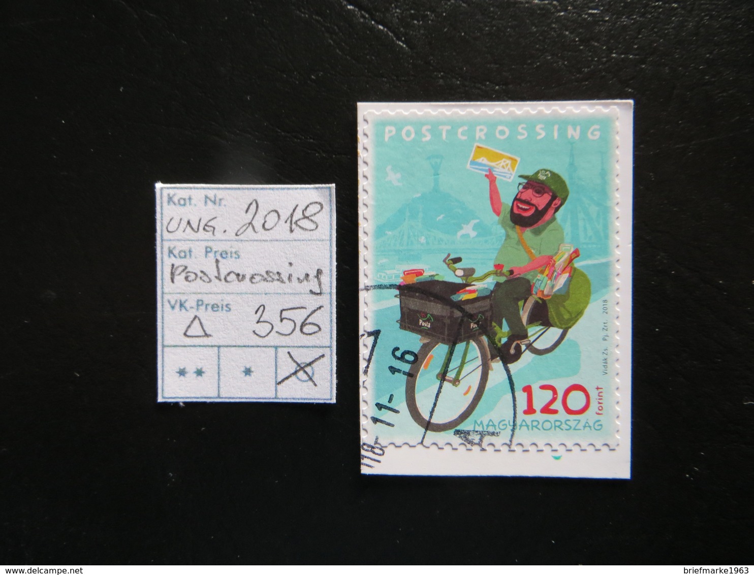 2018  " Postcrossing " Auf Ausschnitt, Gestempelt   LOT 356 - Oblitérés