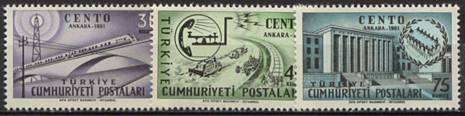 Turquie, N° 1585 à N° 1587** Y Et T - Unused Stamps