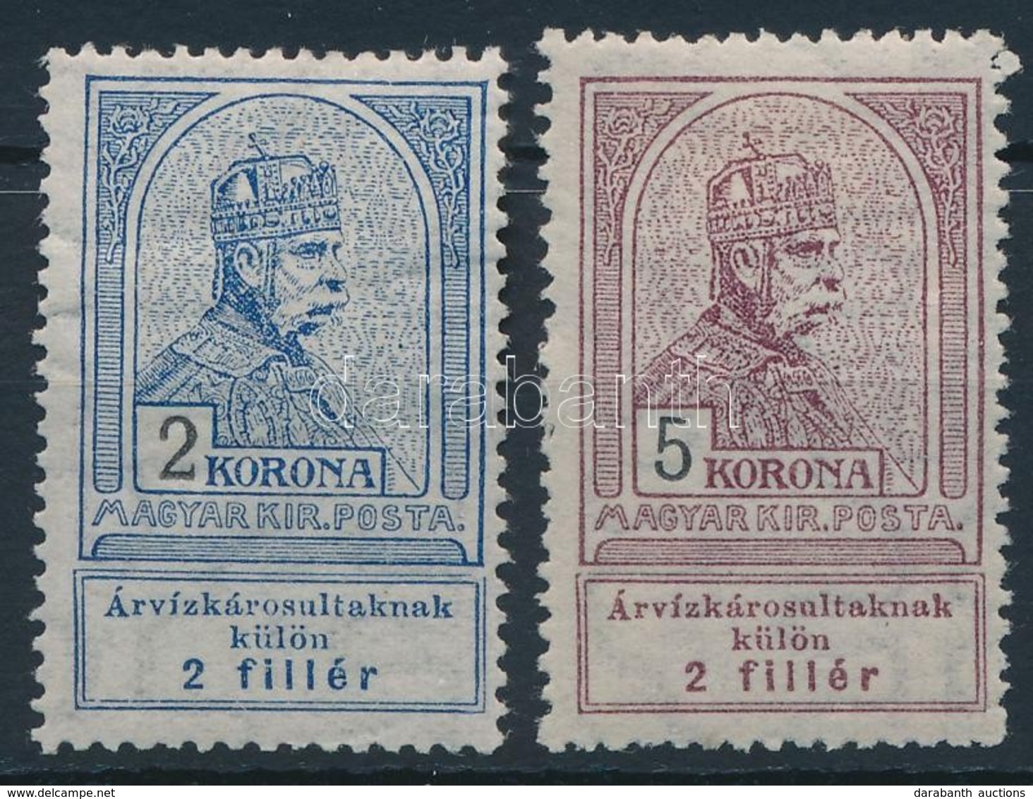 * 1913 Árvíz 2K, 5K (* 21.000) - Other & Unclassified
