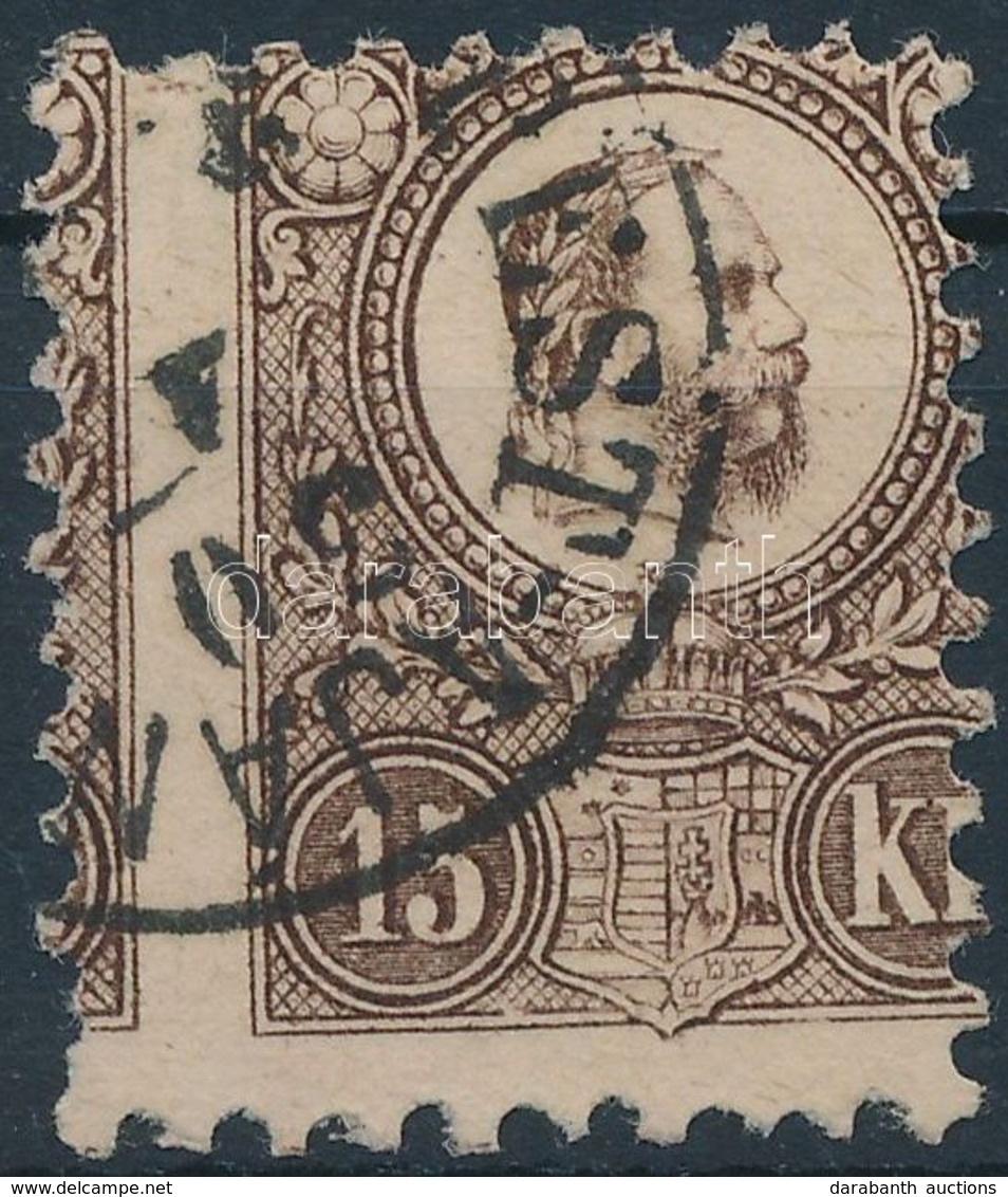 O 1871 Látványos Elfogazott Réznyomat 15kr - Other & Unclassified