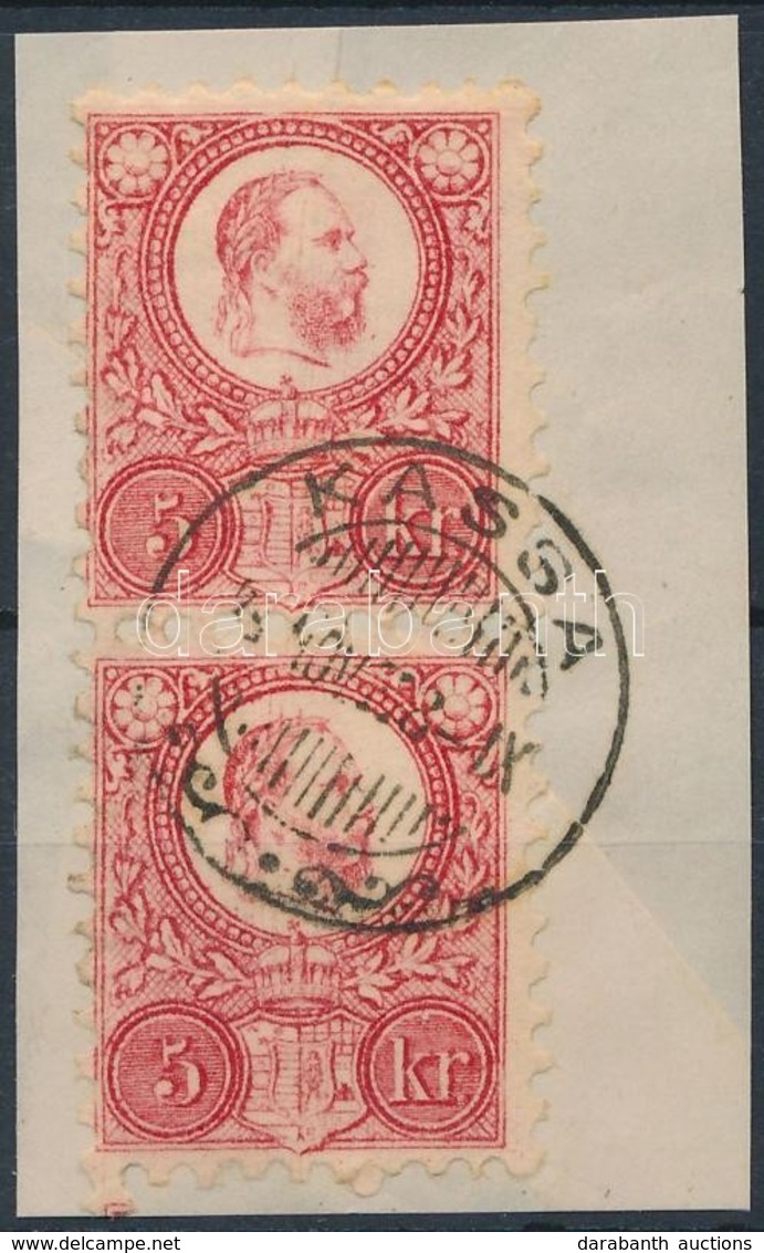 1871 Réznyomat 2kr Függőleges Pár 'KASSA' - Other & Unclassified