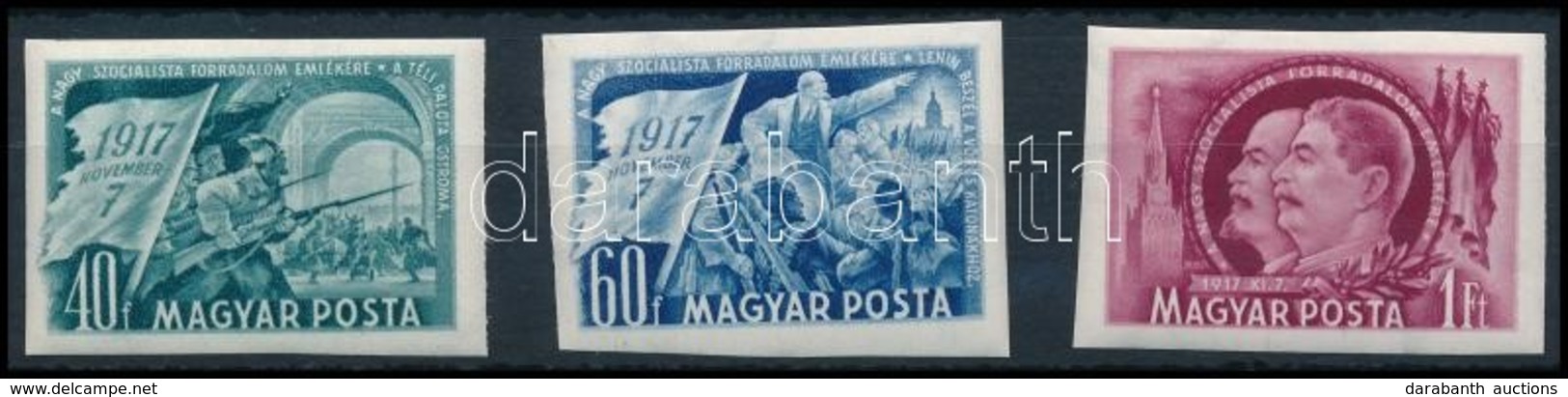 ** 1951 Nagy Októberi Szocialista Forradalom Vágott Sor (10.000) - Other & Unclassified