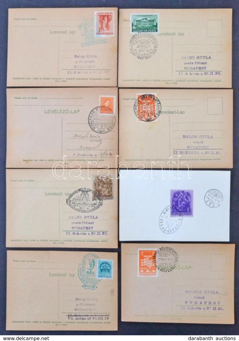 Kb 90 Db Alkalmi Bélyegzésű Levelezőlap / Lap Az 1930-as, 1940-es évekből, Dobozban - Other & Unclassified