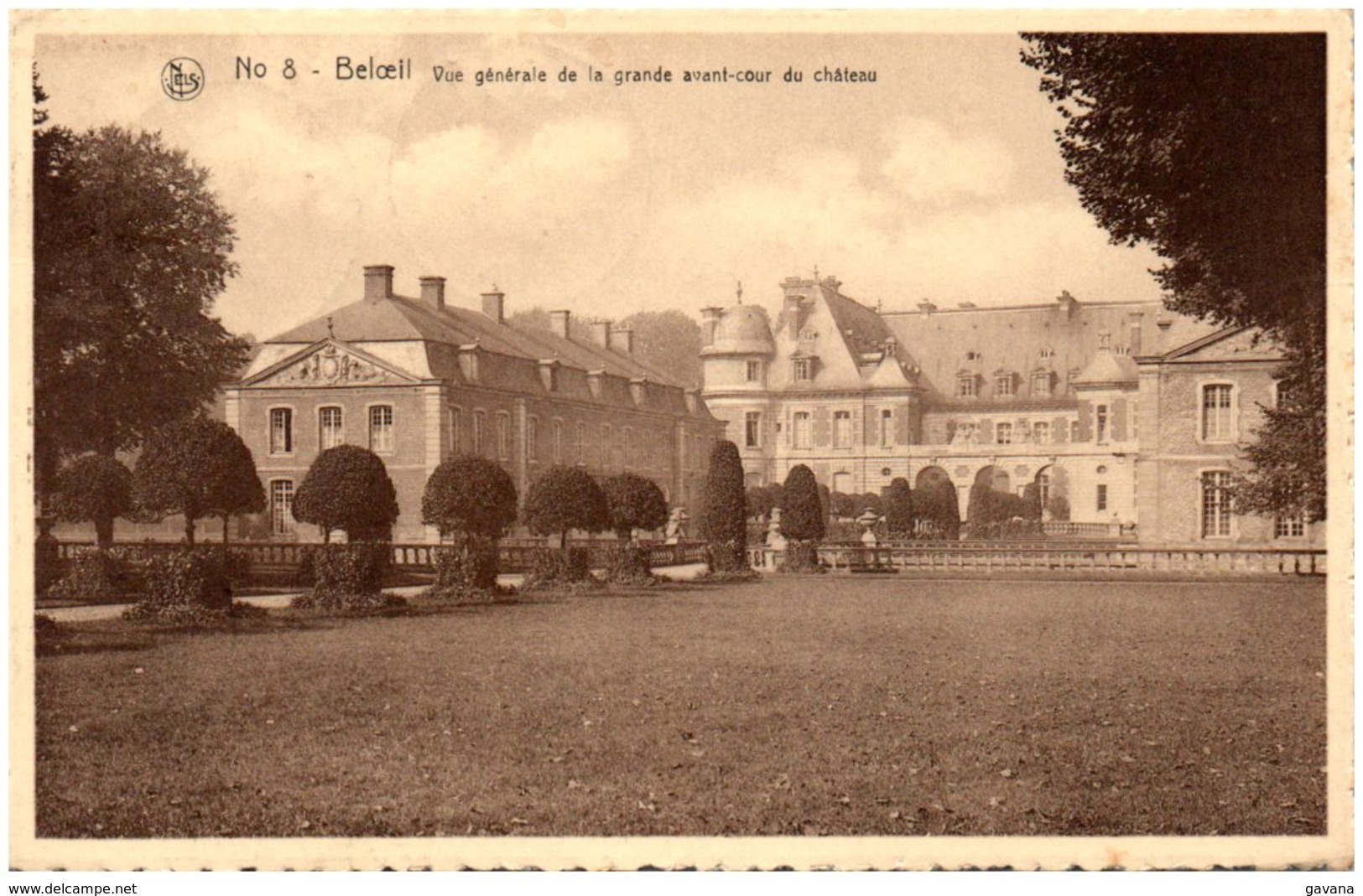 BELOEIL - Vue Générale De La Grande Avant-cour Du Chateau - Beloeil