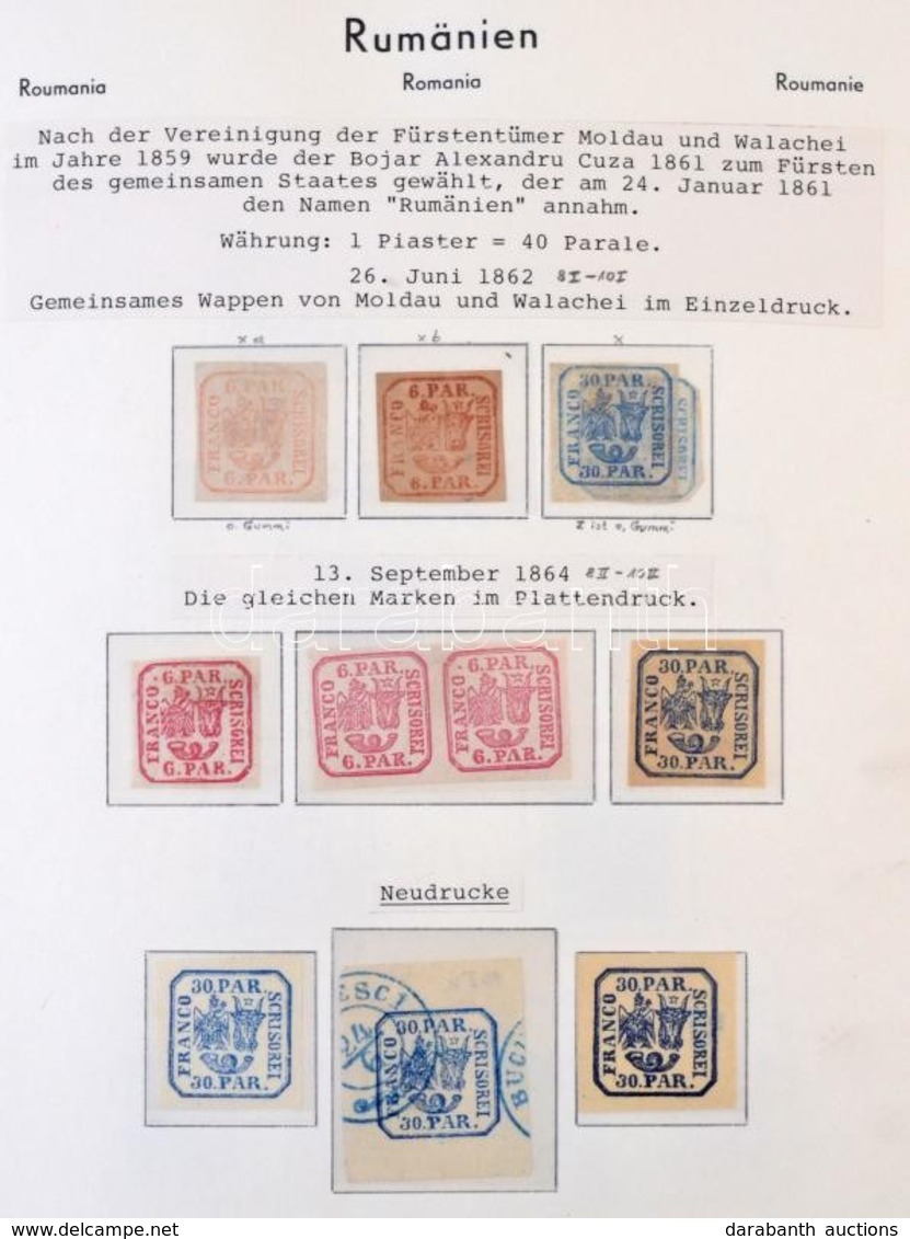 ** * O Románia Rendkívül Tartalmas Speciál Gyűjtemény A Kezdetektől 1937-ig Sok Jó Kiadással, értékkel, Sok Használatlan - Other & Unclassified