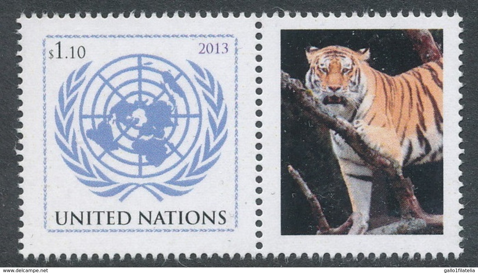 2013 - O.N.U. / UNITED NATIONS - NEW YORK - 40mo ANNIVERSARIO DI CITES / 40th ANNIVERSARY OF CITES. MNH - Neufs