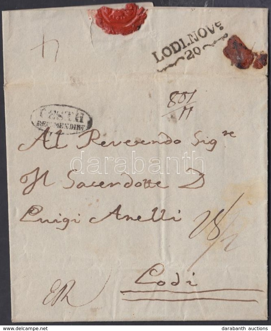 1838-1840 Ajánlott Portós Levél / Registered Cover With Postage Due évszámos Vízjeles Papíron / Paper With Watermark) 'P - Autres & Non Classés