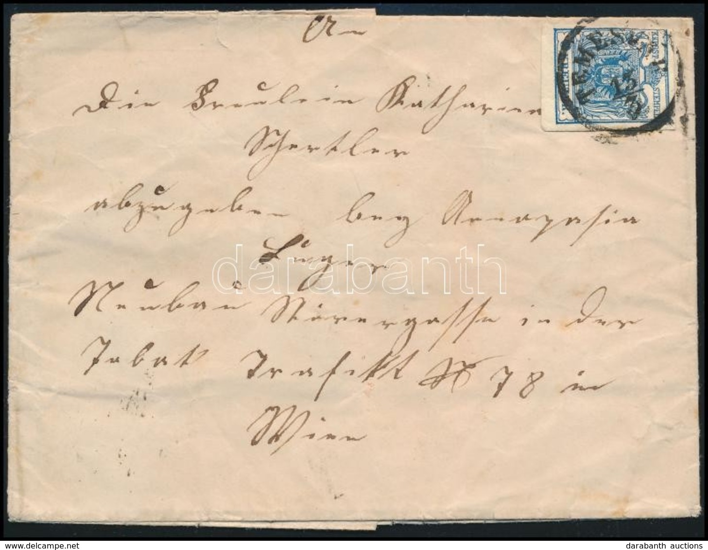 ~1853 9kr Levélen ,,TEMESVÁR' - Other & Unclassified