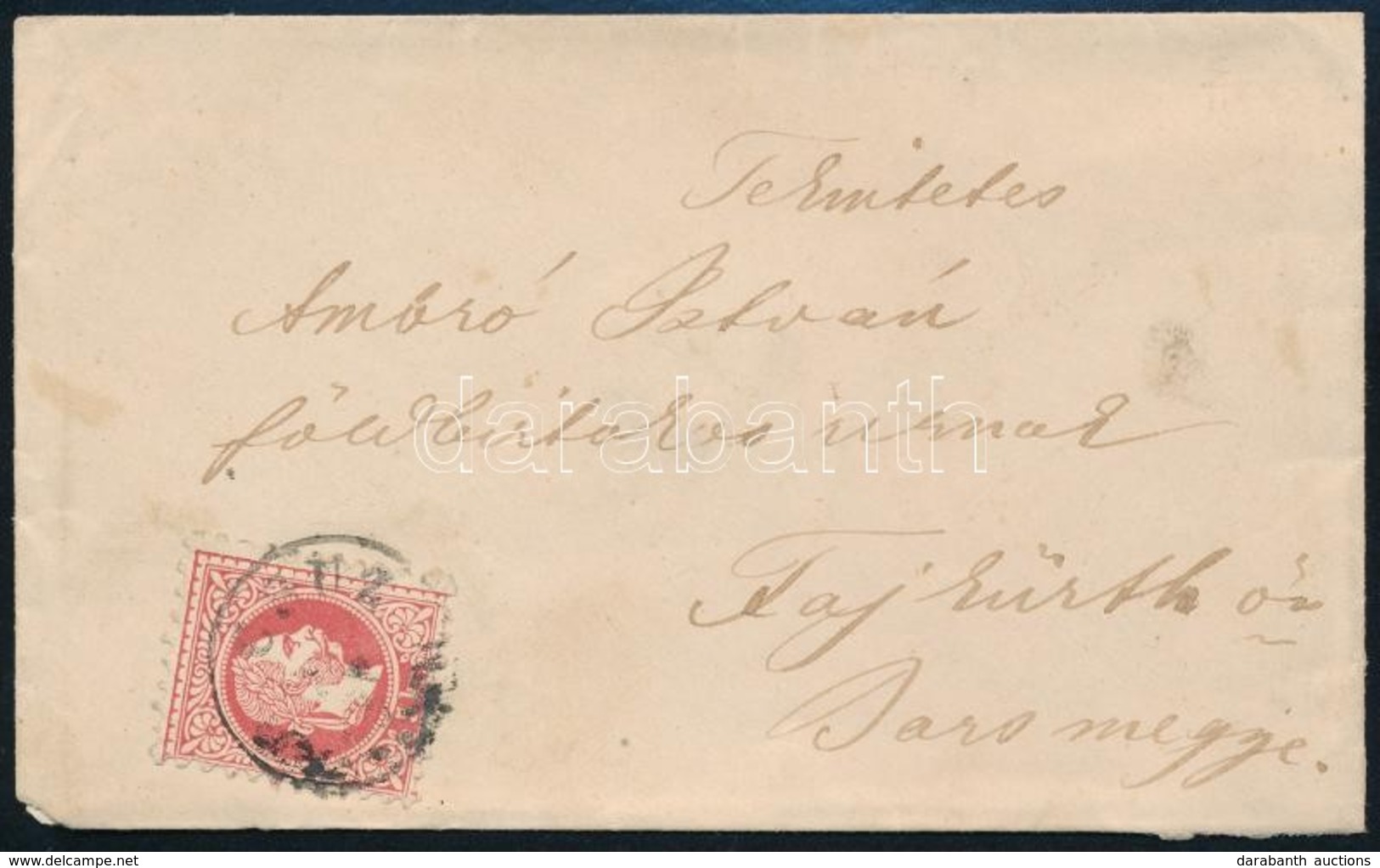 1870 5kr Levélen 'CSUZ' - 'KOLTHA' - Fajkürth - Other & Unclassified