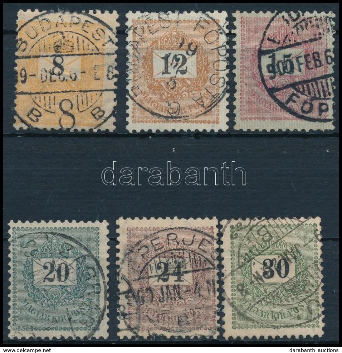 O 1898-1899 6 Db Klf Bélyeg - Other & Unclassified