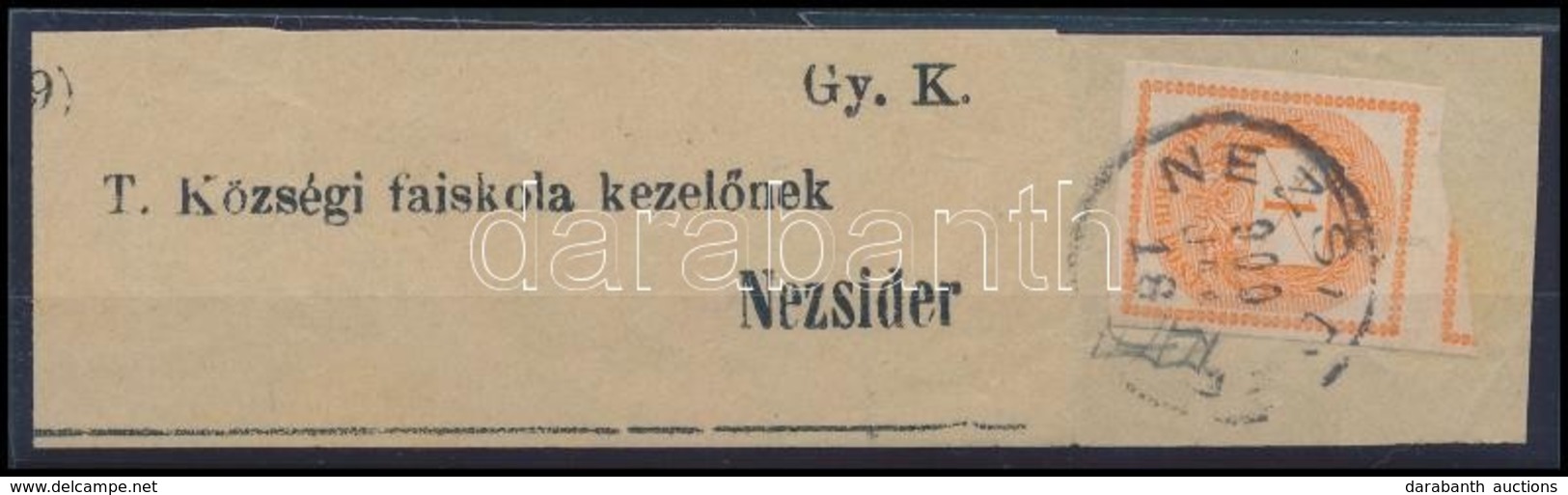 1900 Újságszalag 'NEZSIDER' (Burgenland) - Other & Unclassified