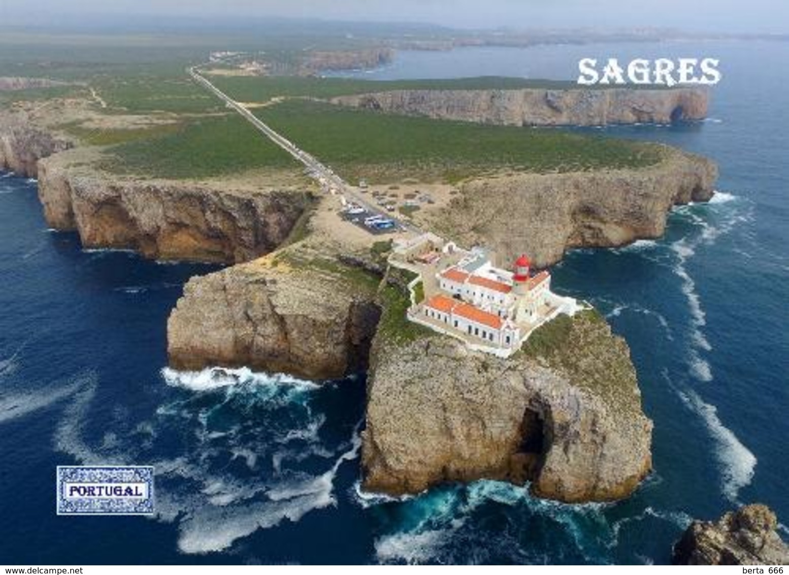 Portugal Cape St Vincent Lighthouse Aerial View New Postcard Leuchtturm AK - Faros