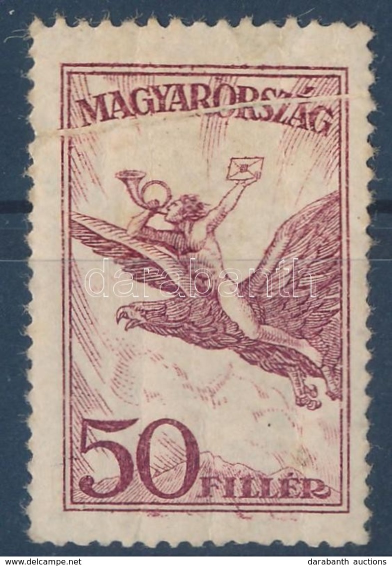 * 1927 Repülő 50f Papírránccal - Other & Unclassified