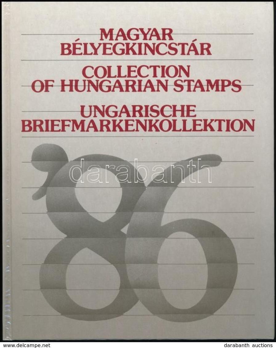 1986 Magyar Bélyegkincstár évkönyv Feketenyomattal - Other & Unclassified