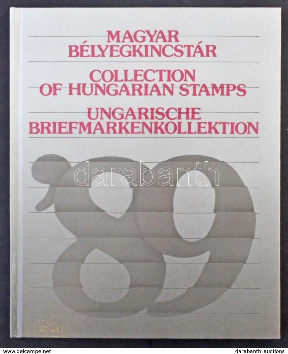 ** 1989 Szürke Bélyegkincstár, Benne A Különleges Blokk 3 Mm Magas Sorszámmal - Other & Unclassified
