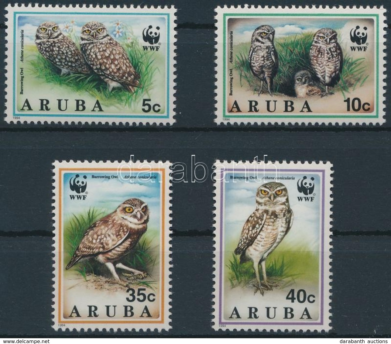 ** 1994 WWF: Bagoly Sor Mi 134-137 + 4 Db FDC - Other & Unclassified