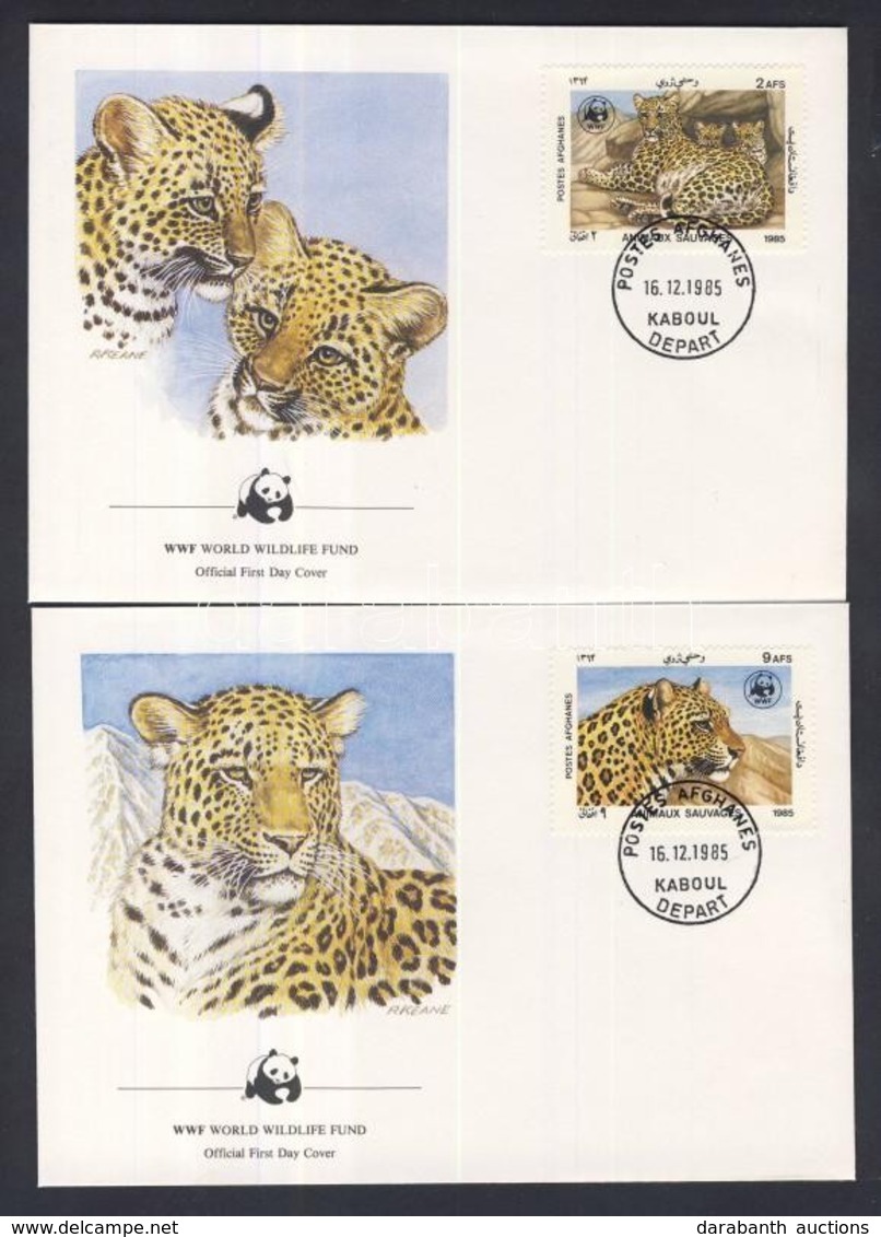 1985 WWF: Leopárd Sor Mi 1453-1456 4 Db FDC-n - Other & Unclassified