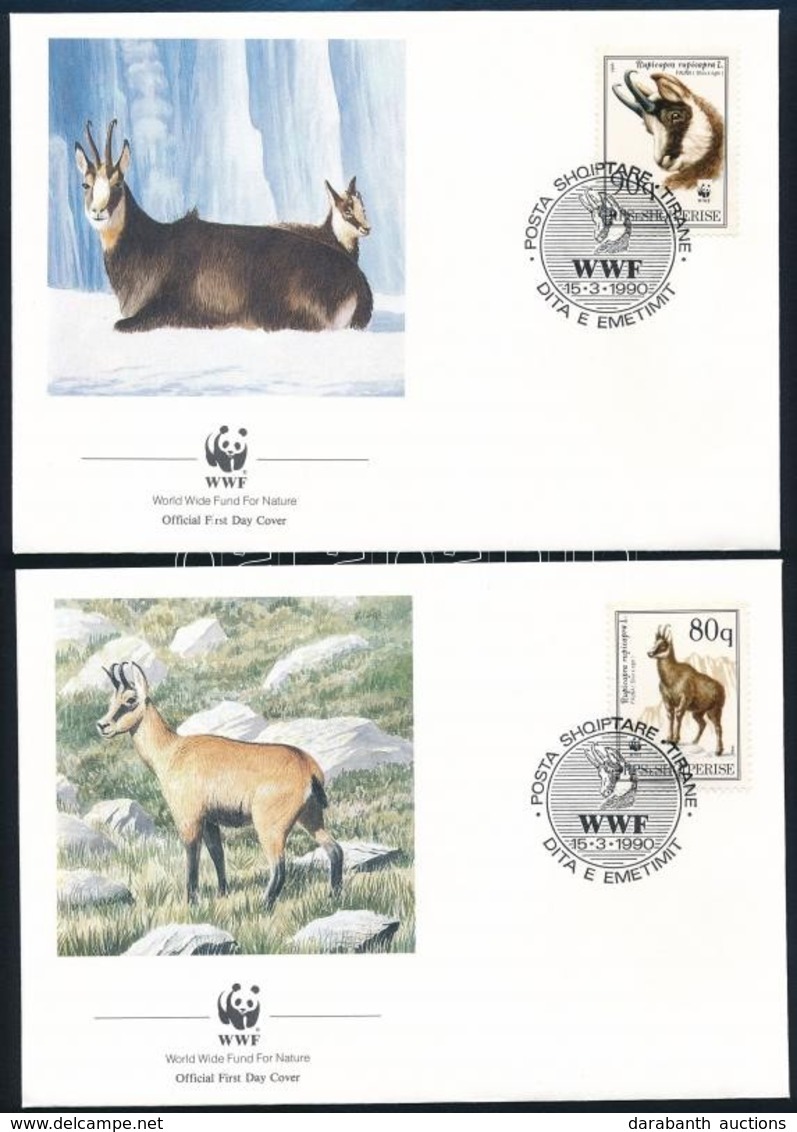 1990 WWF: Kecske Sor 4 Db FDC-n Mi 2423-2426 - Other & Unclassified