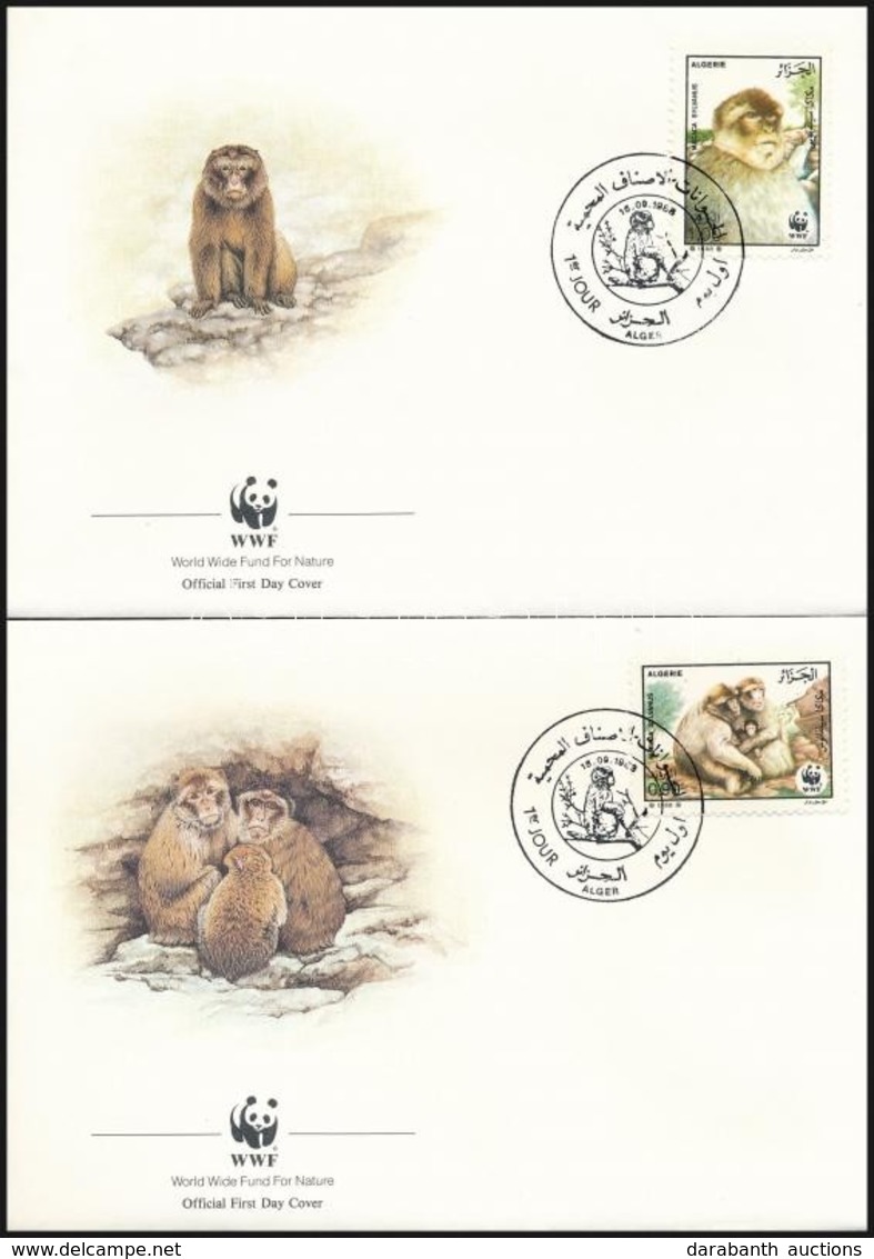 1988 WWF: Berber Makákó Sor 4 Db FDC-n Mi 972-975 - Other & Unclassified