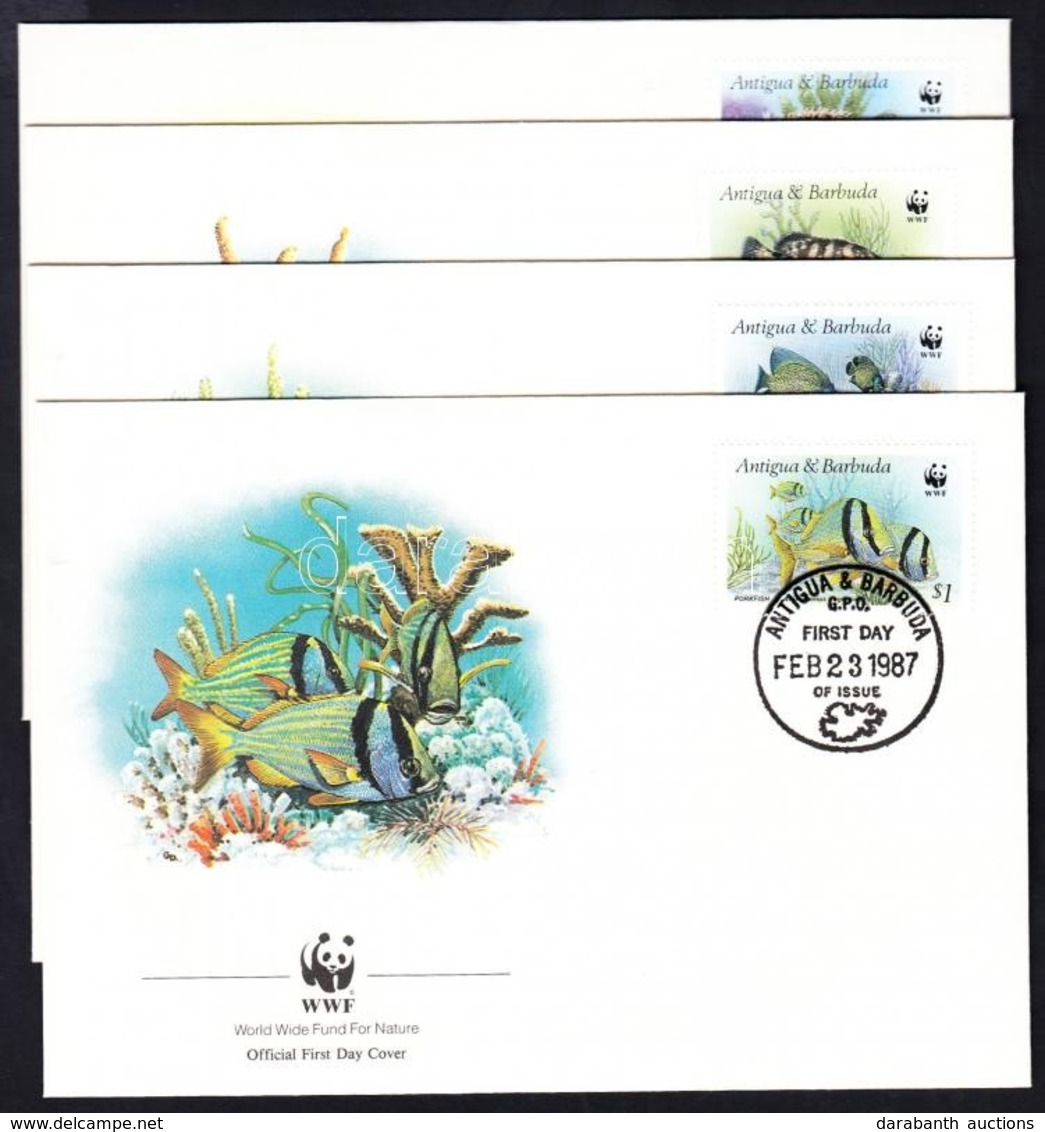 1985 WWF: Halak Sor 4 Db FDC-n Mi 1010-1013 - Autres & Non Classés