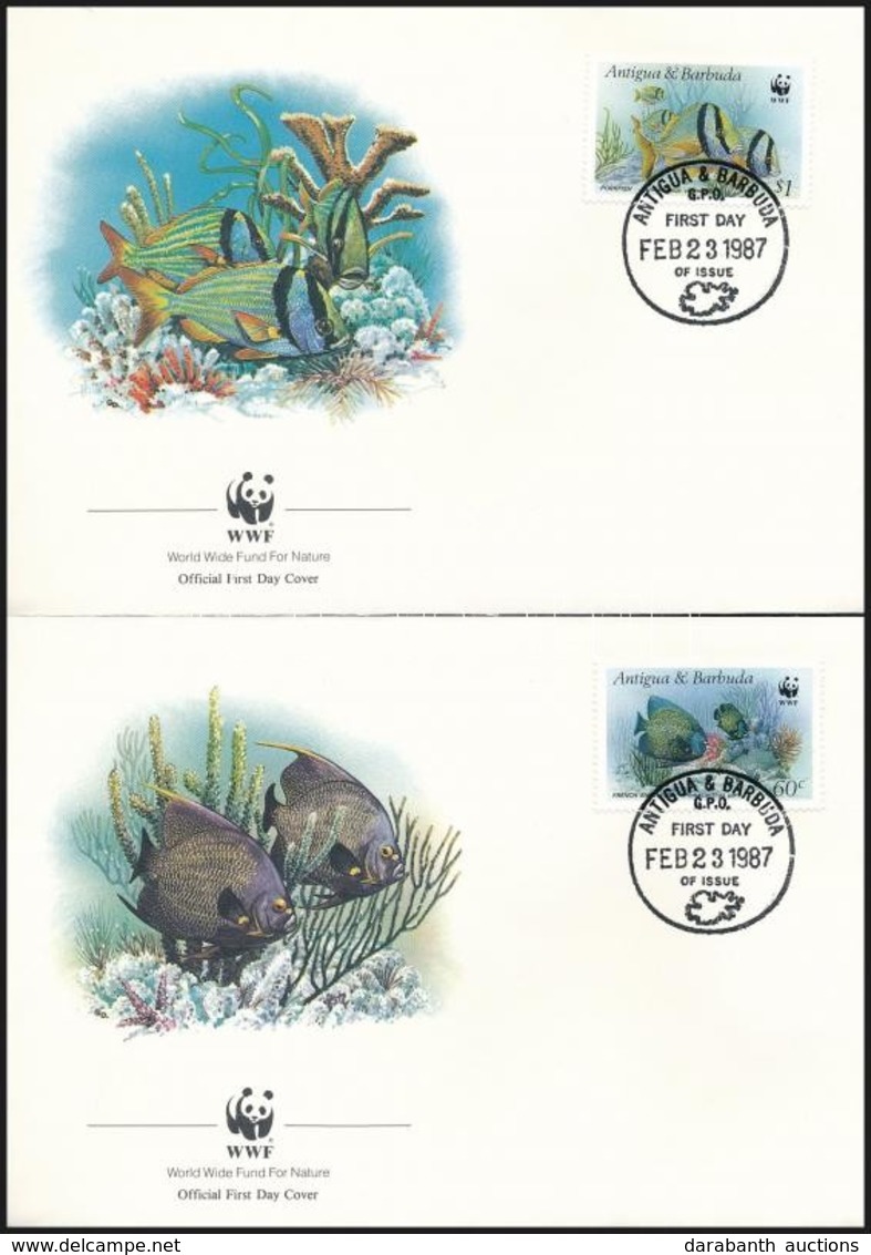 1987 WWF: Halak Sor 4 Db FDC-n Mi 1010-1013 - Other & Unclassified