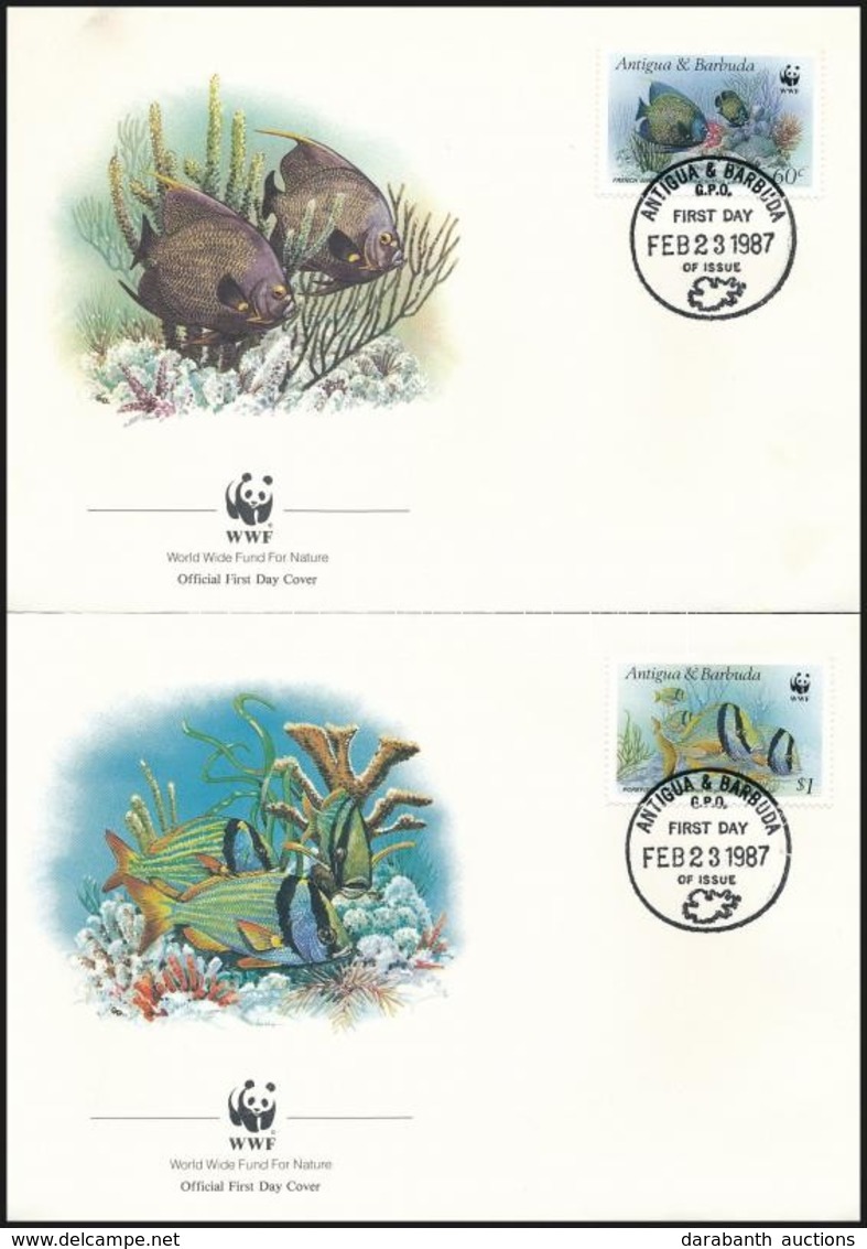 1987 WWF: Halak Sor 4 Db FDC-n Mi 1010-1013 - Other & Unclassified