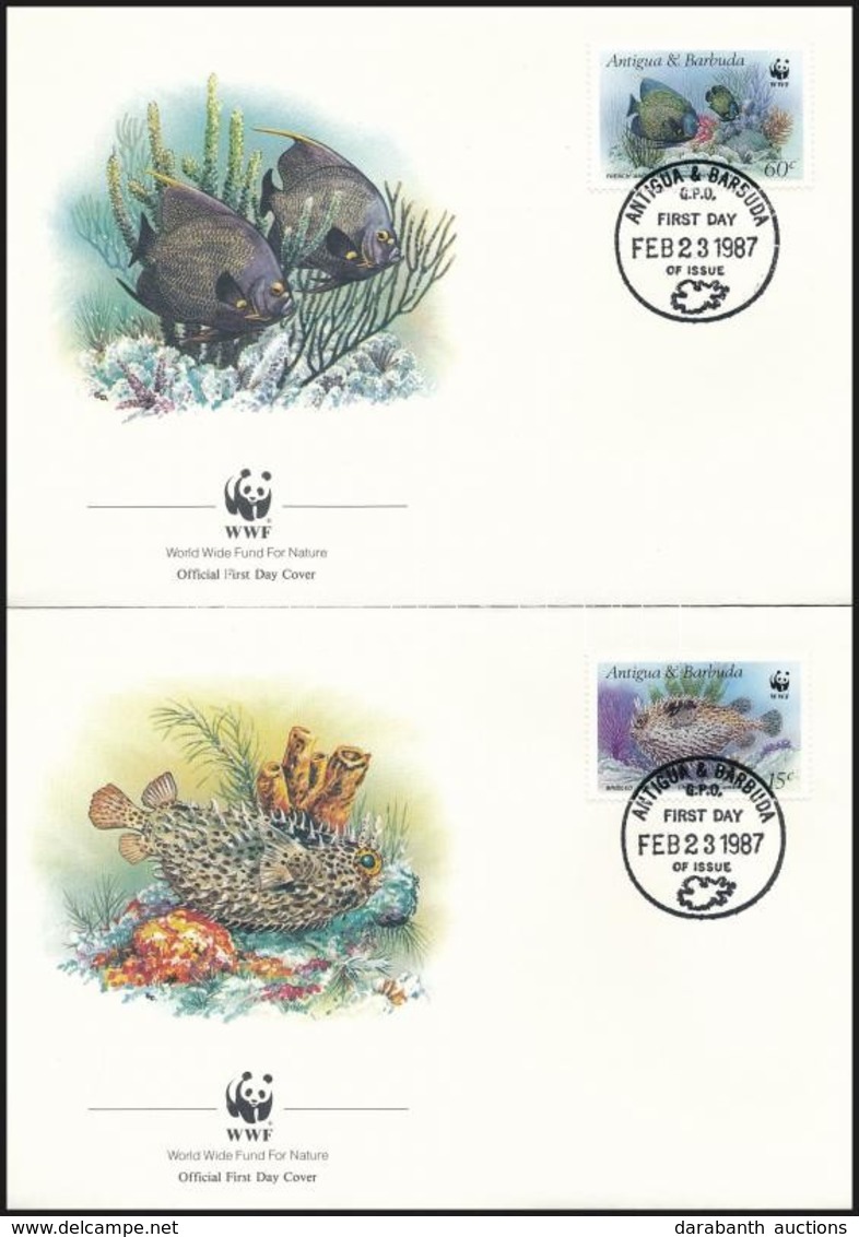 1987 WWF: Halak Sor 4 Db FDC-n Mi 1010-1013 - Other & Unclassified