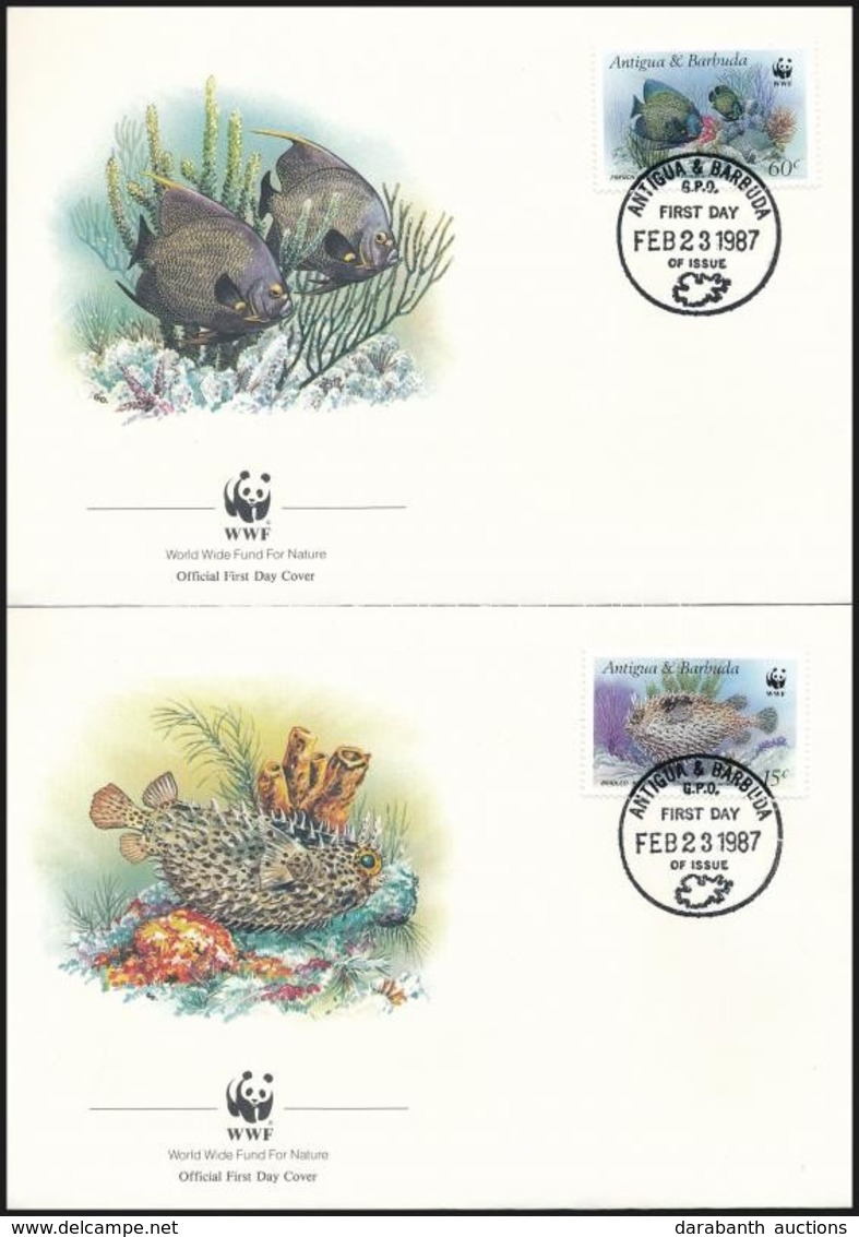 1987 WWF: Halak Sor 4 Db FDC-n Mi 1010-1013 - Other & Unclassified