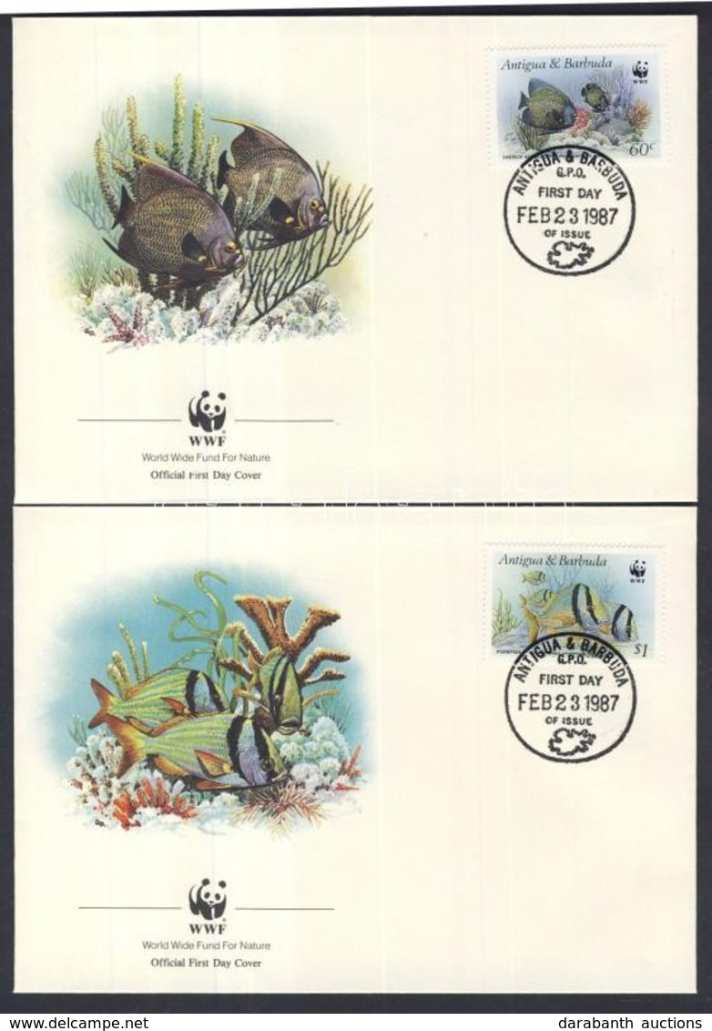 1987 WWF: Halak Sor Mi 1010-1013 4 Db FDC-n - Other & Unclassified