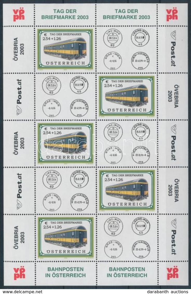 ** 2003 Bélyegnap; Mozdony Kisív Mi 2414 - Other & Unclassified